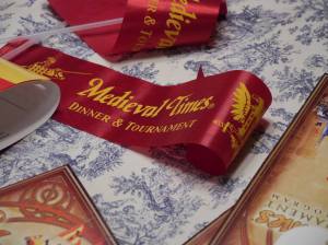 The banners from Medieval Times. 